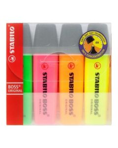 Stabilo BOSS Original - Highlighters - Pack of 4 Markers