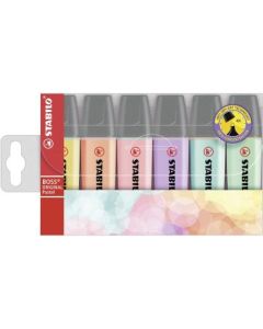 Stabilo BOSS Original - Highlighters - Pack of 6 Pastel Markers