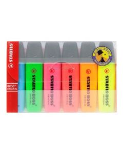 Stabilo BOSS Original - Highlighters - Pack of 6 Markers