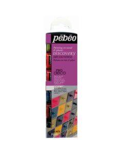 Pebeo Deco Wood Paint - 6 x 20 ml - Pearl Discovery Set of 6 colours