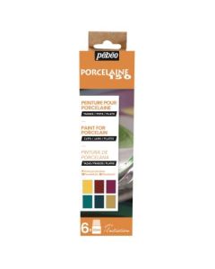 Pebeo Porcelaine 150 Ceramic Paint - Gloss Colours 6 x 20 ML  - Initiation Set 2