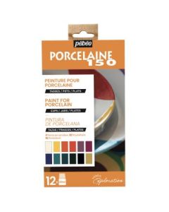 Pebeo Porcelaine 150 Ceramic Paint - 12 x 20 ML  - Exploration Set 1