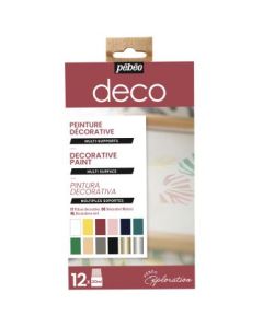 Pebeo Deco Wood Paint - 12 x 20 ml - Matt Exploration Set of 12 colours