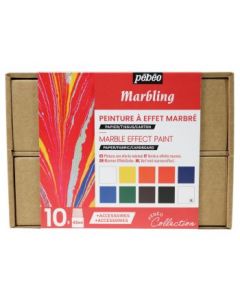 Pebeo Marbling Paint - Assorted 10 x 45 ML - Collection Set