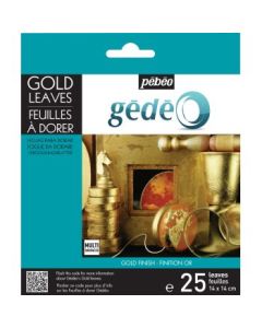 Pebeo Gedeo Gold Leaves - Gold - 14 x 14 cms - Pack of 25