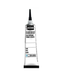 Pebeo Vitrail Cerne Relief Outliner - 20 ml Tube - White