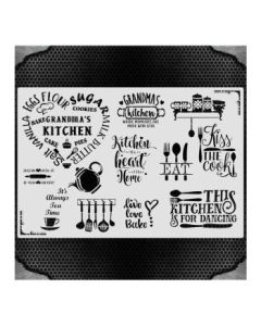 iCraft Home Decor Stencils - 12 x 18" - Design No - 8413