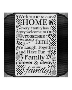 iCraft Home Decor Stencils - 12 x 18" - Design No - 8415