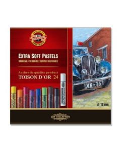 Koh-I-Noor Toison D'Or Extra Soft Pastel Stick - Set of 24 - Assorted Colour