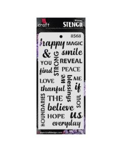 iCraft Layering Stencils - 4 x 8" - Design No - 8568