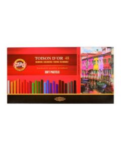 Koh-I-Noor Toison D'Or Artist's Quality Square Soft Pastel - Set of 48 - Assorted Colour