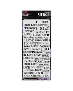 iCraft Layering Stencils - 4 x 8" - Design No - 8619