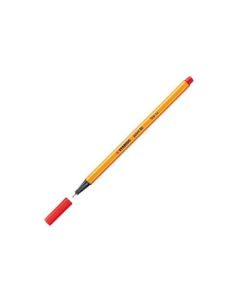 STABILO Point 88 - Fineliner - Metal Enclosed Tip Pen - 0.4 MM - Red (40)