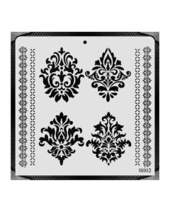 iCraft Large Stencils - 12 x 12" - Design No - 8802