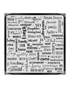 iCraft Large Stencils - 12 x 12" - Design No - 8819