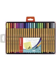 Stabilo Point 88 - Fineliner Pens - Wallet of 25 Assorted Colours