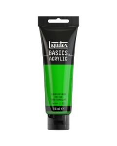 Liquitex Basics Acrylic Colour - Tube of 118 ML - Fluorescent Green (985)