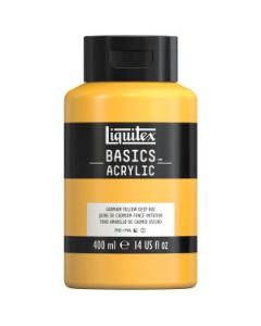 Liquitex Basics Acrylic Colour - Jar of 400 ML - Cadmium Yellow Deep Hue (163)