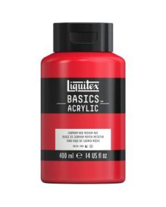 Liquitex Basics Acrylic Colour - Jar of 400 ML - Cadmium Red Medium Hue (151)