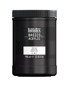 Liquitex Basics Acrylic Colour - Jar of 946 ML - Mars Black (276)