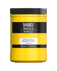 Liquitex Basics Acrylic Colour - Jar of 946 ML - Cadmium Yellow Medium Hue (830)