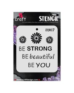 iCraft Mini Stencils - 4 x 4" - Design No - 8907