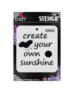 iCraft Mini Stencils - 4 x 4" - Design No - 8908