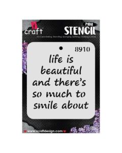 iCraft Mini Stencils - 4 x 4" - Design No - 8910