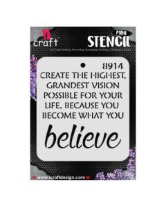 iCraft Mini Stencils - 4 x 4" - Design No - 8914