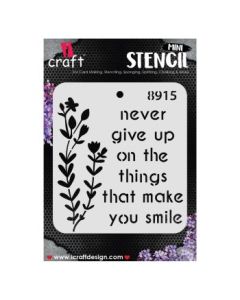 iCraft Mini Stencils - 4 x 4" - Design No - 8915