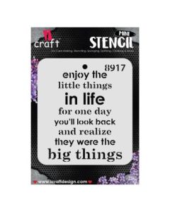 iCraft Mini Stencils - 4 x 4" - Design No - 8917