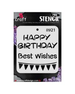 iCraft Mini Stencils - 4 x 4" - Design No - 8921