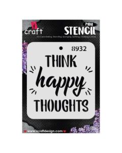 iCraft Mini Stencils - 4 x 4" - Design No - 8932