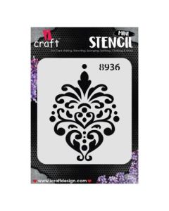 iCraft Mini Stencils - 4 x 4" - Design No - 8936