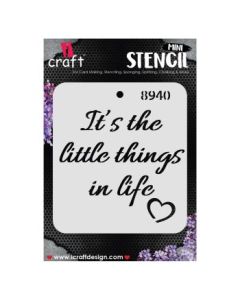 iCraft Mini Stencils - 4 x 4" - Design No - 8940