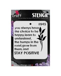 iCraft Mini Stencils - 4 x 4" - Design No - 8945