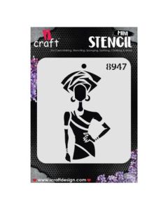 iCraft Mini Stencils - 4 x 4" - Design No - 8947