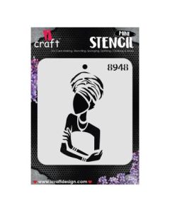 iCraft Mini Stencils - 4 x 4" - Design No - 8948