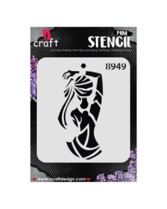 iCraft Mini Stencils - 4 x 4" - Design No - 8949