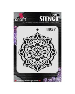 iCraft Mini Stencils - 4 x 4" - Design No - 8957