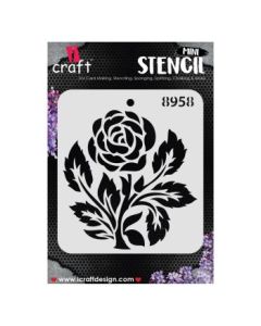 iCraft Mini Stencils - 4 x 4" - Design No - 8958