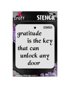 iCraft Mini Stencils - 4 x 4" - Design No - 8960