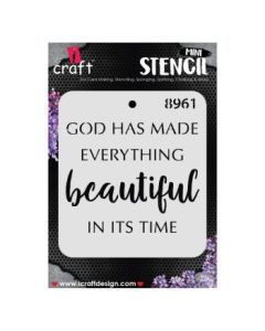 iCraft Mini Stencils - 4 x 4" - Design No - 8961