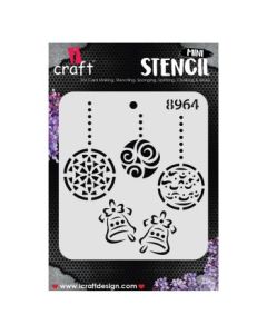 iCraft Mini Stencils - 4 x 4" - Design No - 8964