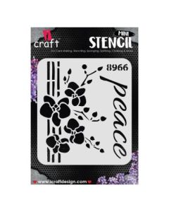 iCraft Mini Stencils - 4 x 4" - Design No - 8966