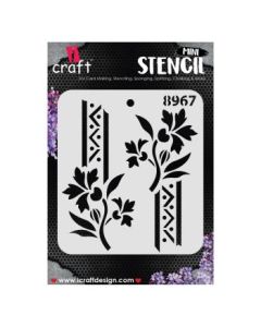 iCraft Mini Stencils - 4 x 4" - Design No - 8967