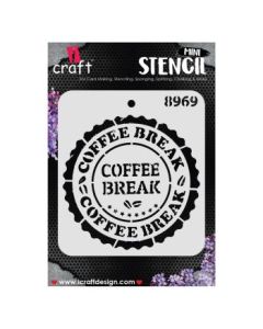 iCraft Mini Stencils - 4 x 4" - Design No - 8969