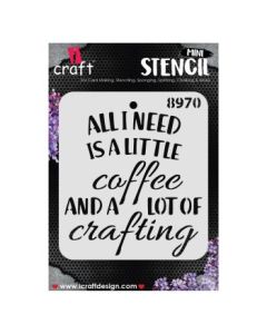 iCraft Mini Stencils - 4 x 4" - Design No - 8970