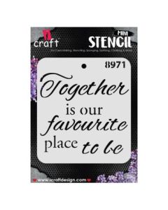 iCraft Mini Stencils - 4 x 4" - Design No - 8971