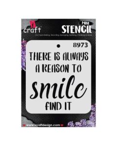 iCraft Mini Stencils - 4 x 4" - Design No - 8973